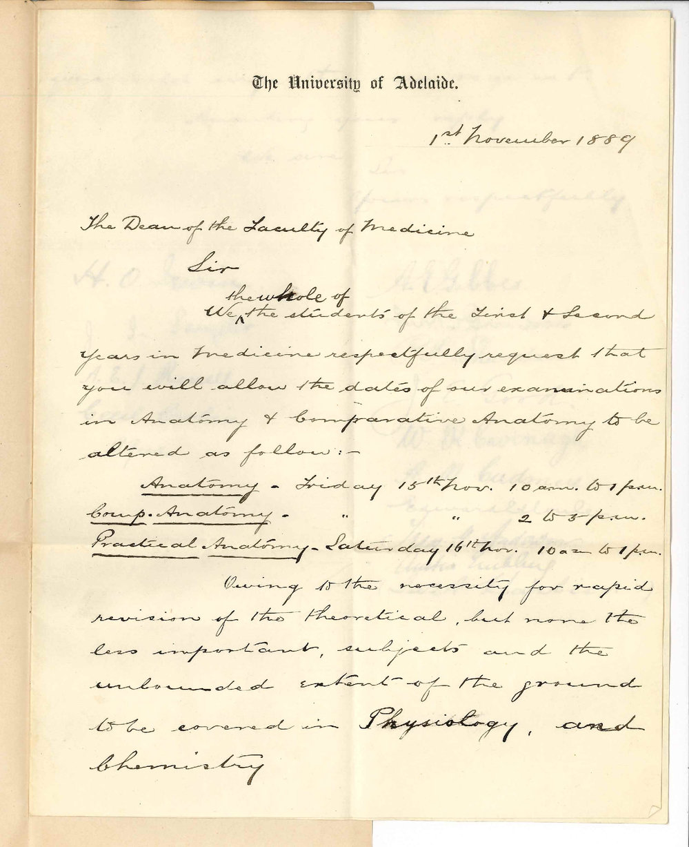 J A Harbison and Others - Medical Students - The University - Requesting Alteration in MB Examination Timetable