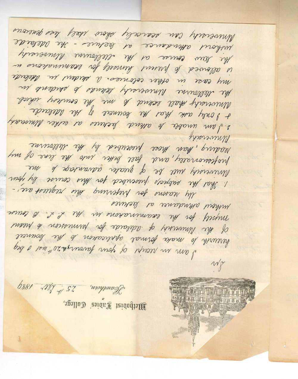 F S Fitchett - Methodist Ladies' College - Hawthorn - Wishes to Enter for LLB Course with Exemption from Lectures