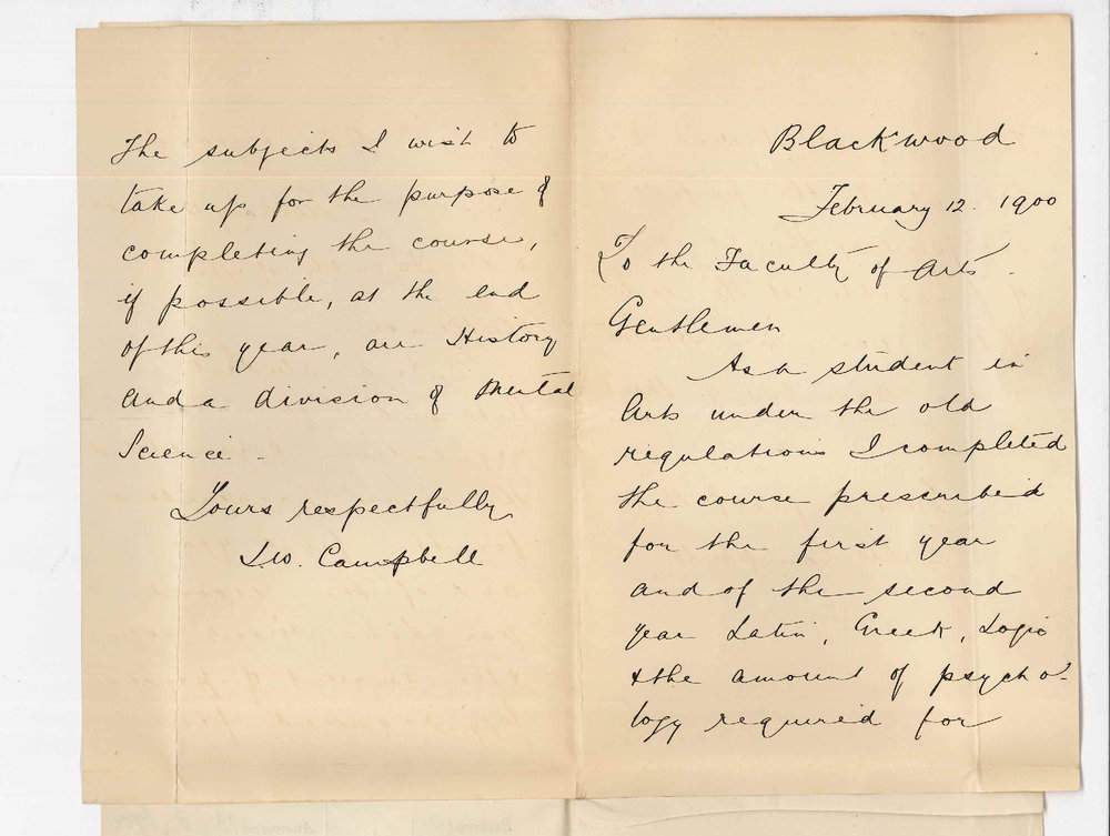 James Way Campbell - Blackwood - Concerning BA Regulations