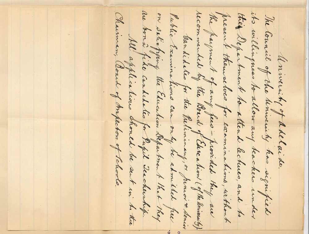 L W Stanton - Education Department - Enclosing copy of notice to be published in Education Gazette