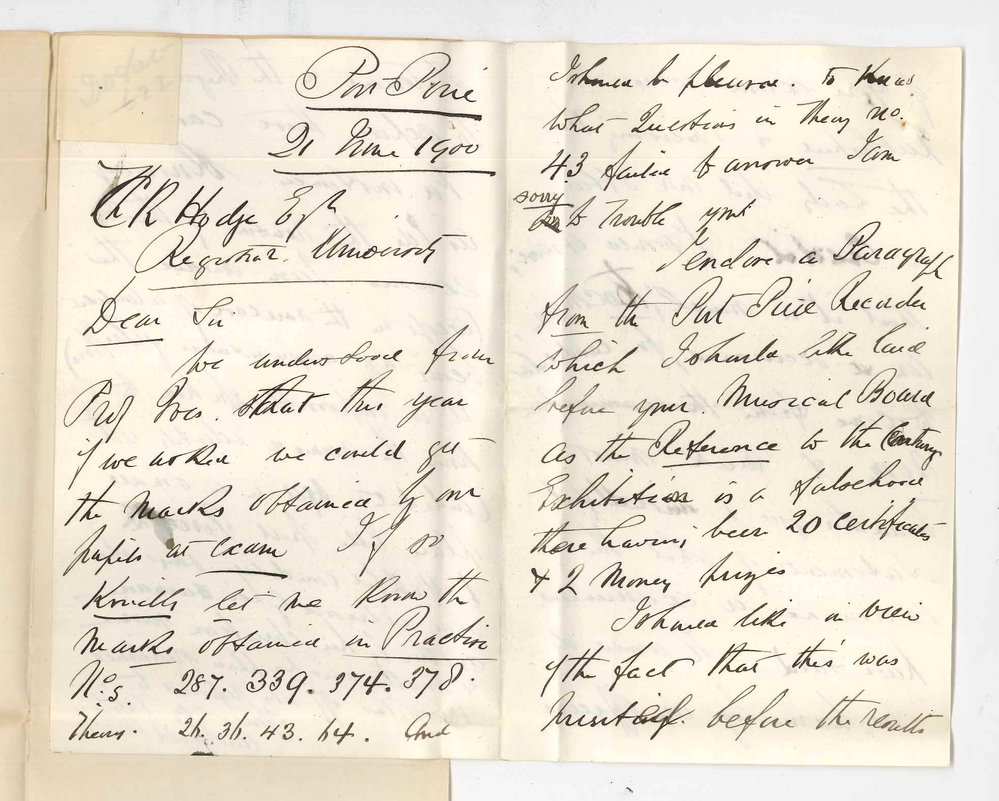 Caulfield Barton - Port Pirie - Concerning Music Exams