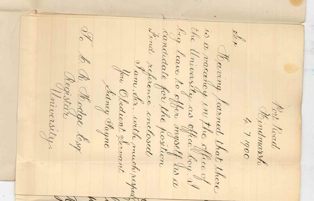 Sidney Payne - Hindmarsh and Eustace Show - Parkside - Application Junior Clerkship