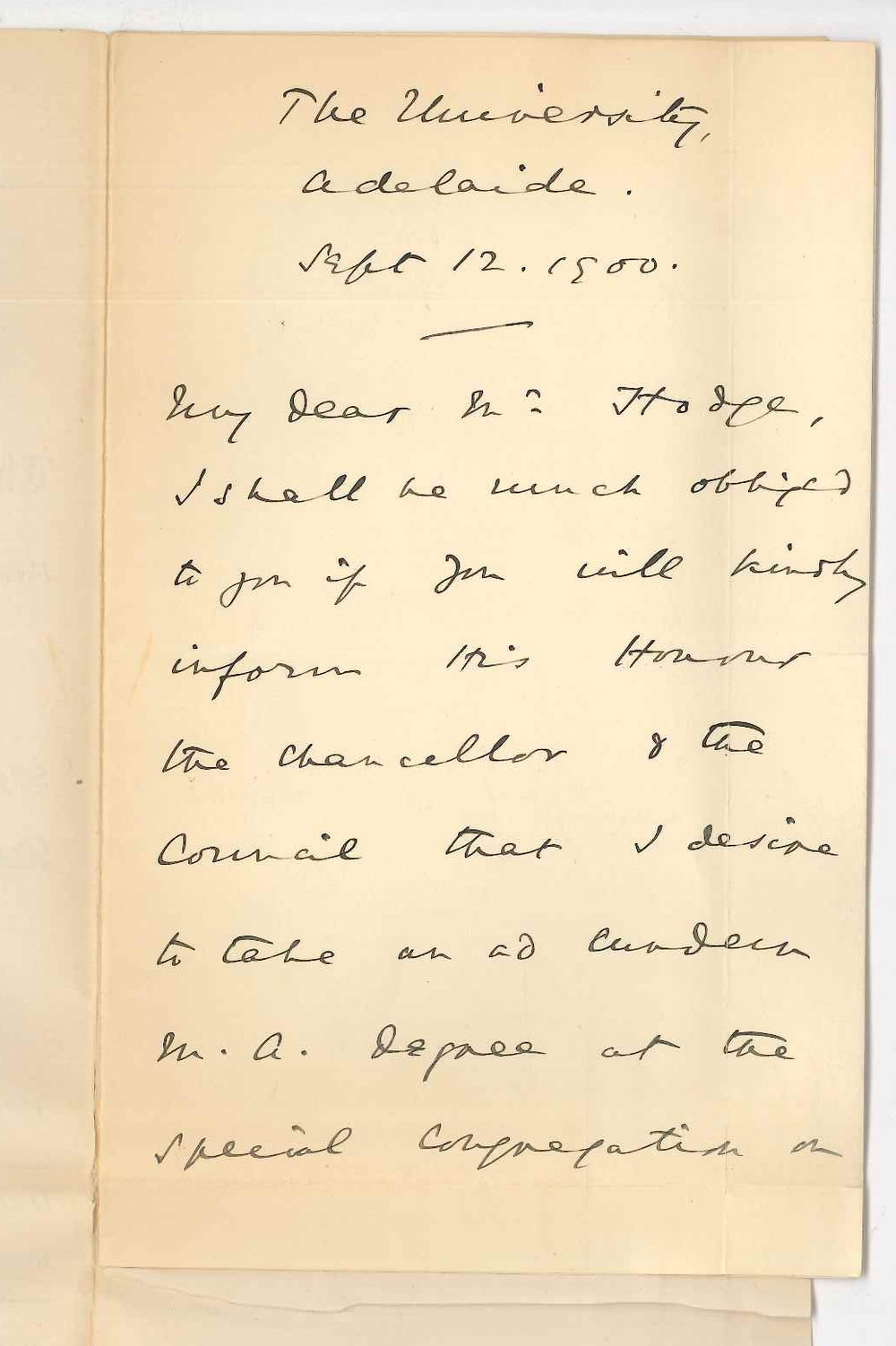 Professor Robert Langton Douglas - The University - Admission ad eundem gradum