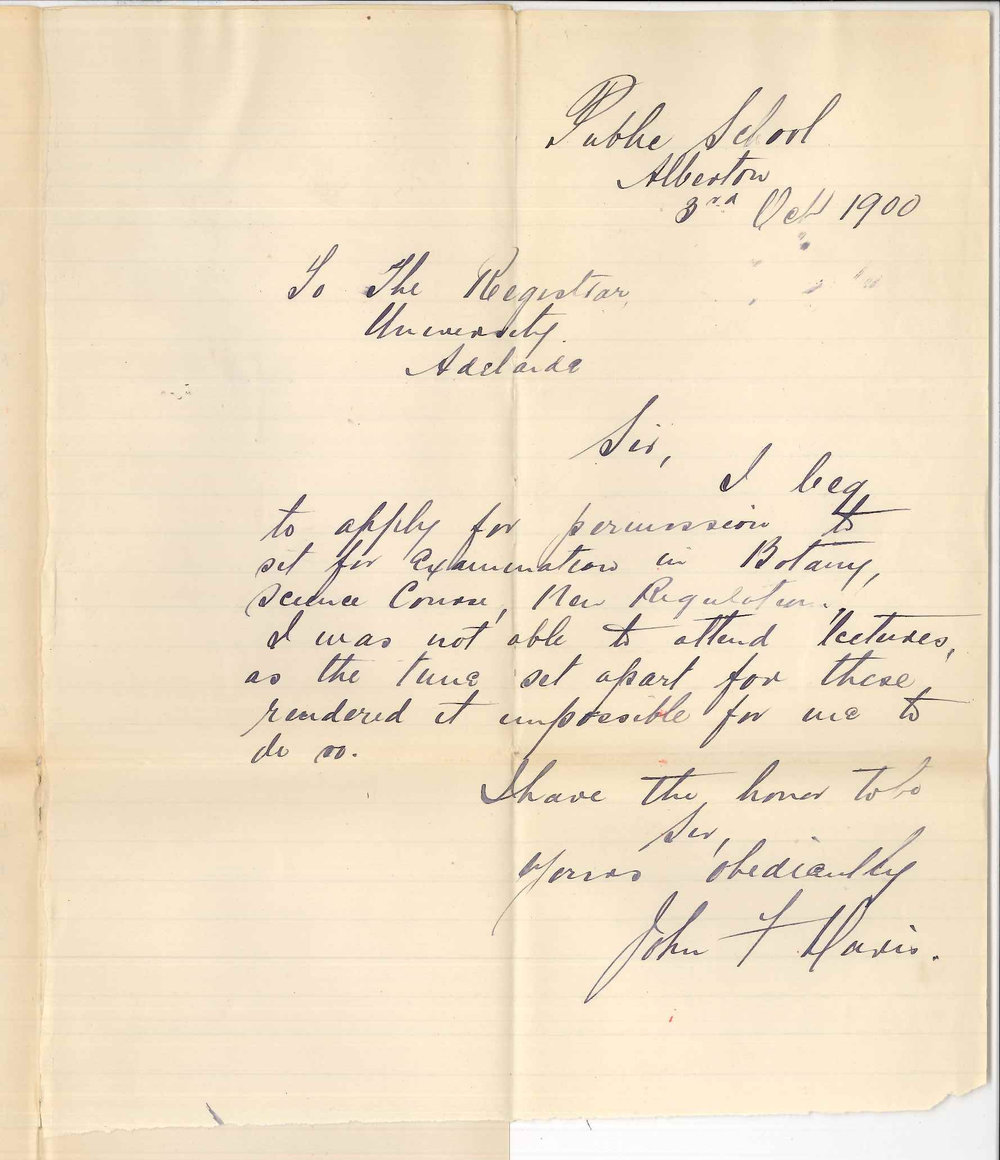 John F Davis - Public School Alberton - Exemption from attendance of lectures