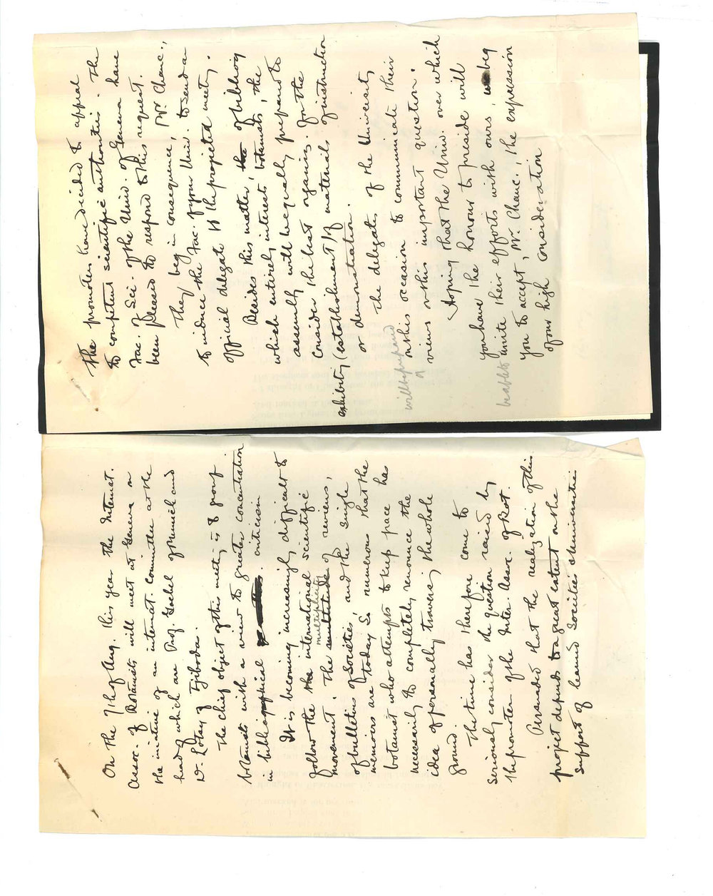 Department of Public Institution - Geneva - Conference of Botanists