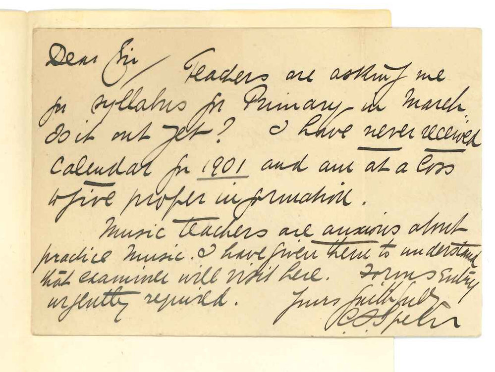 C L Spehr- Mount Gambier - Concerning Primary Public Examination in March 1902