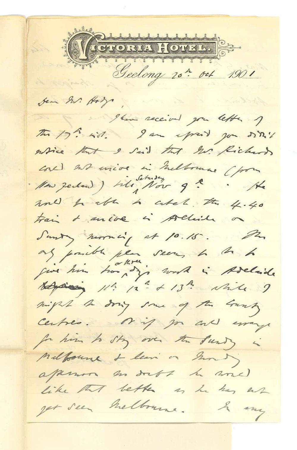 Charles Wood - Geelong - Arrangements regarding Examinations in the Practice of Music
