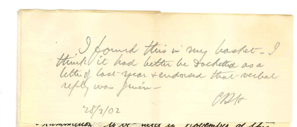 Miss E Eleanor Cowperthwaite - Concerning Fee for Senior Examination in Greek