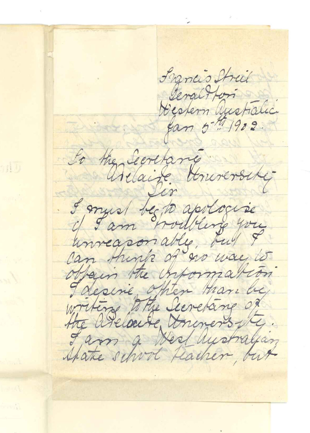 Elizabeth J MacKay - Geraldton WA - Will New Zealand University Matriculation Exam be accepted