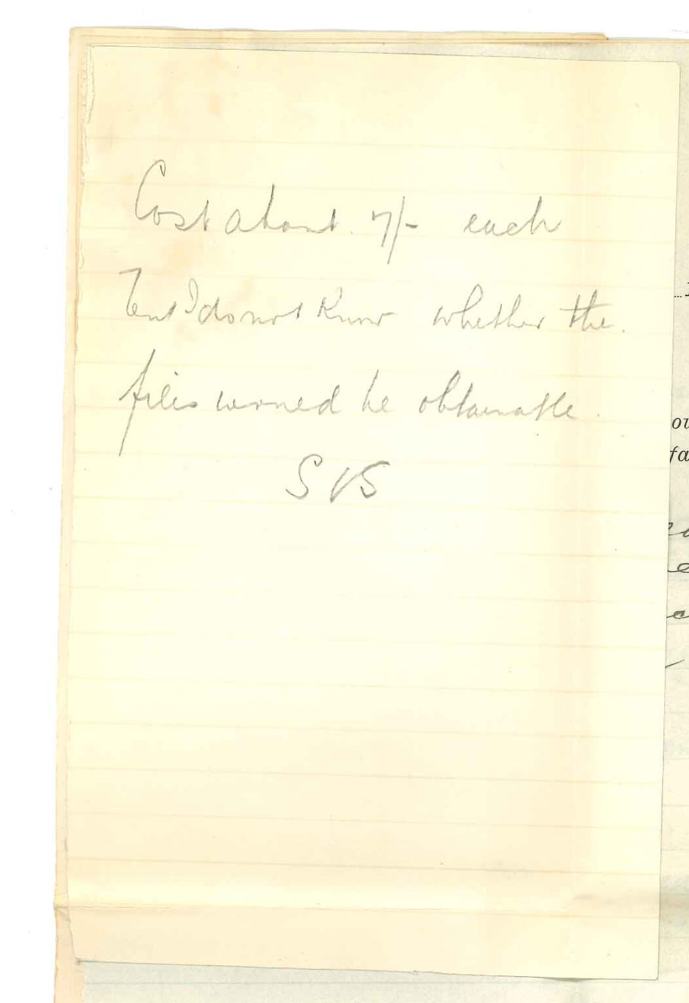 Sands and McDougall - Wholesale and Retail Stationers and Fred Binns and Co - Adelaide - Submitting price for twelve boxes
