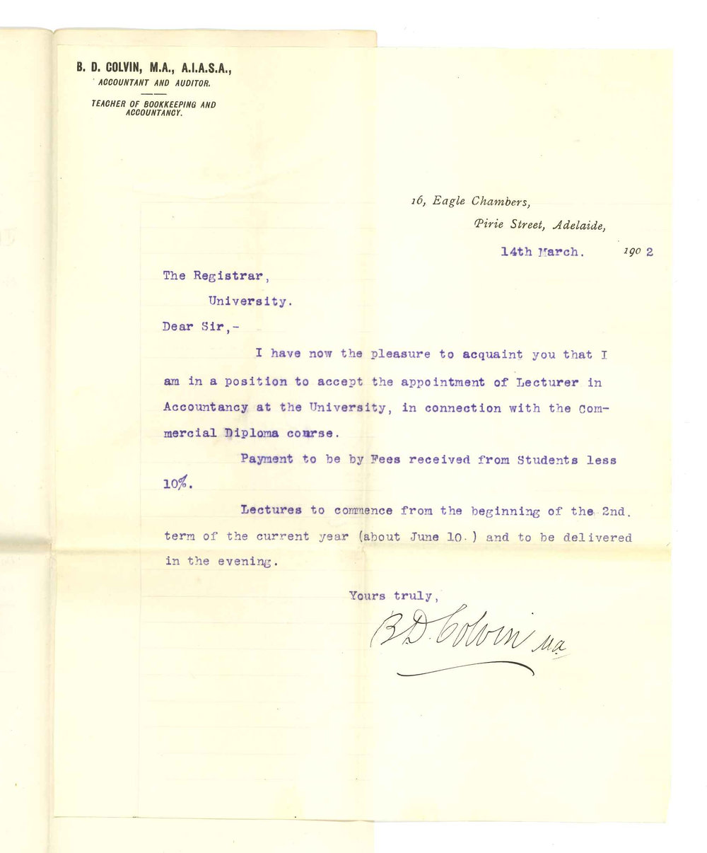Minister of Education - Adelaide - Approving award of Scholarships for 1902