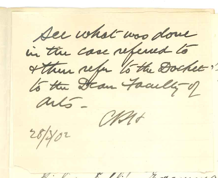 Anna K John - University - Asking how German passed in Higher Public Exam in 1897 count for BA Degree