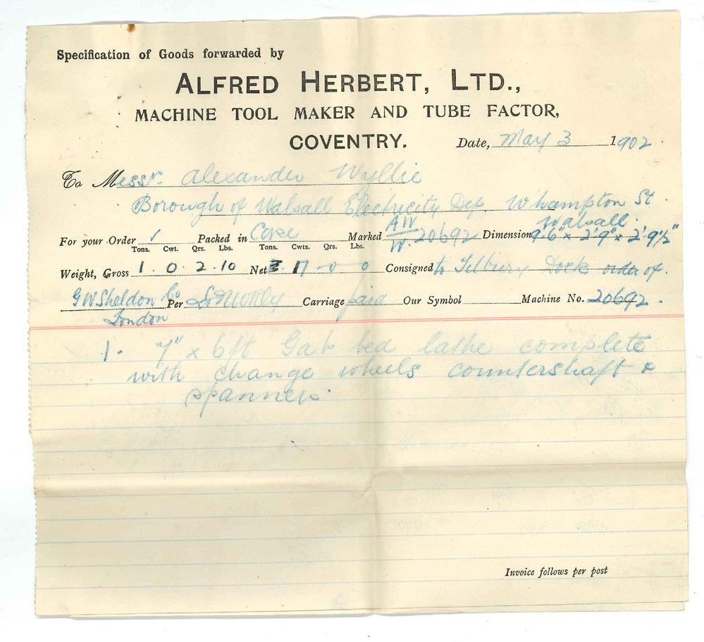 G W Sheldon and Company - London - Forwarding Bill of Lading for two cases of goods per Omrah