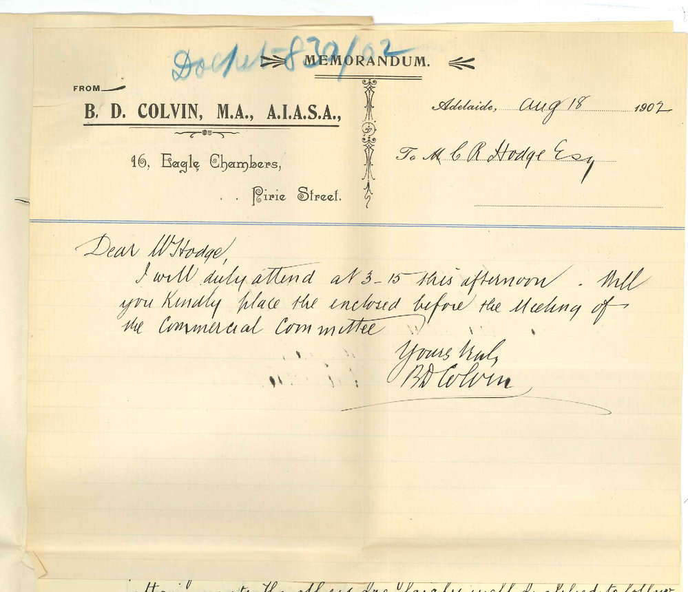 Bazett David Colvin MA AIASA - Adelaide - Report on Accountancy class for 2nd Term