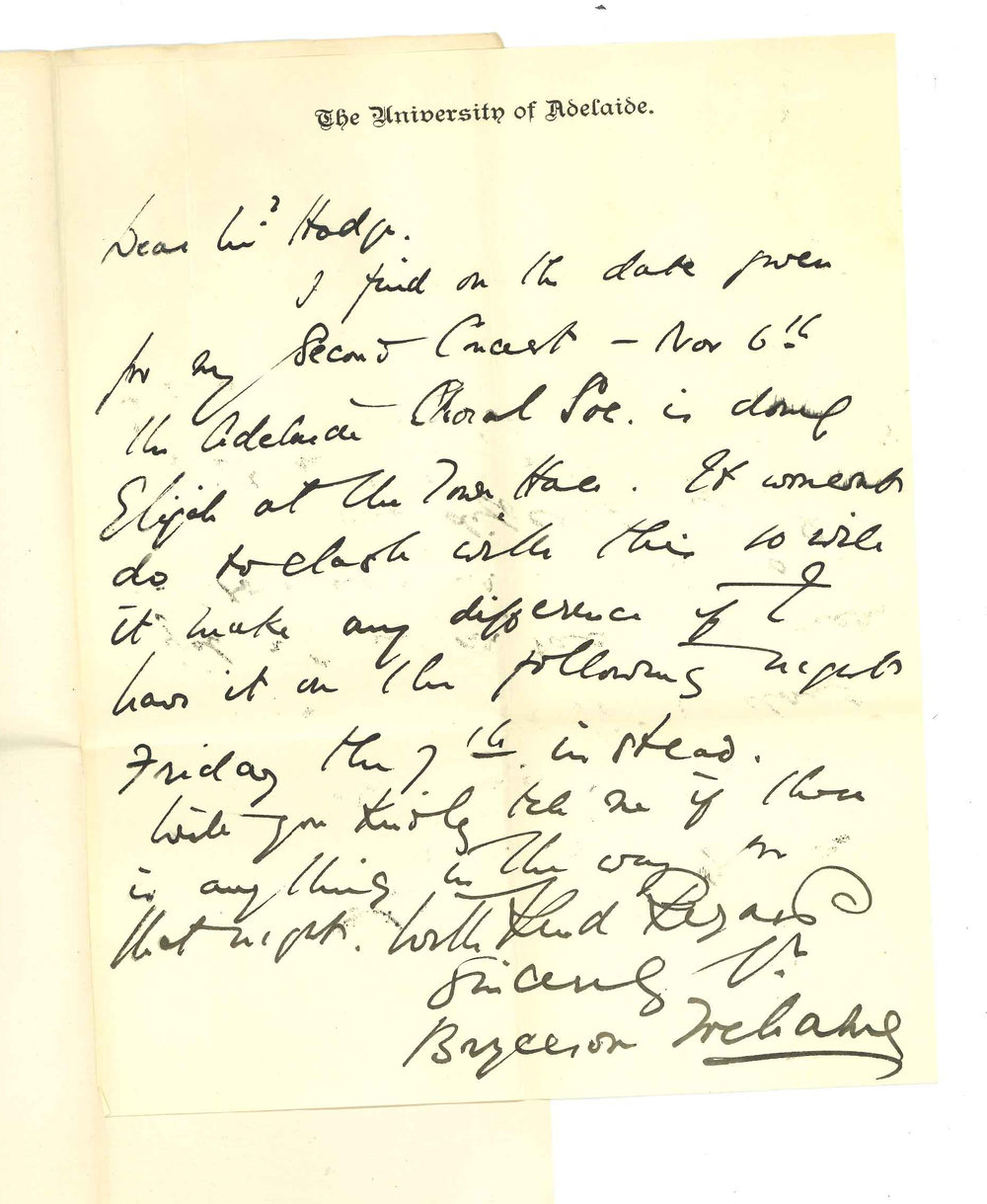 Bryceson Trehahne - The University - Change of date for Concert