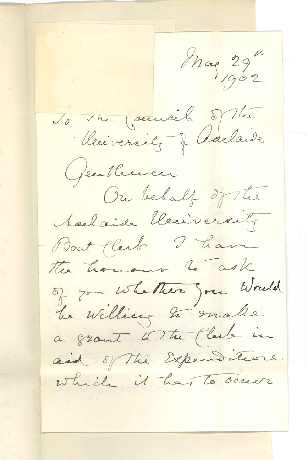Frederick Halcomb - Captain - Adelaide University Boat Club - Adelaide - Asking financial assistance for Boat Club