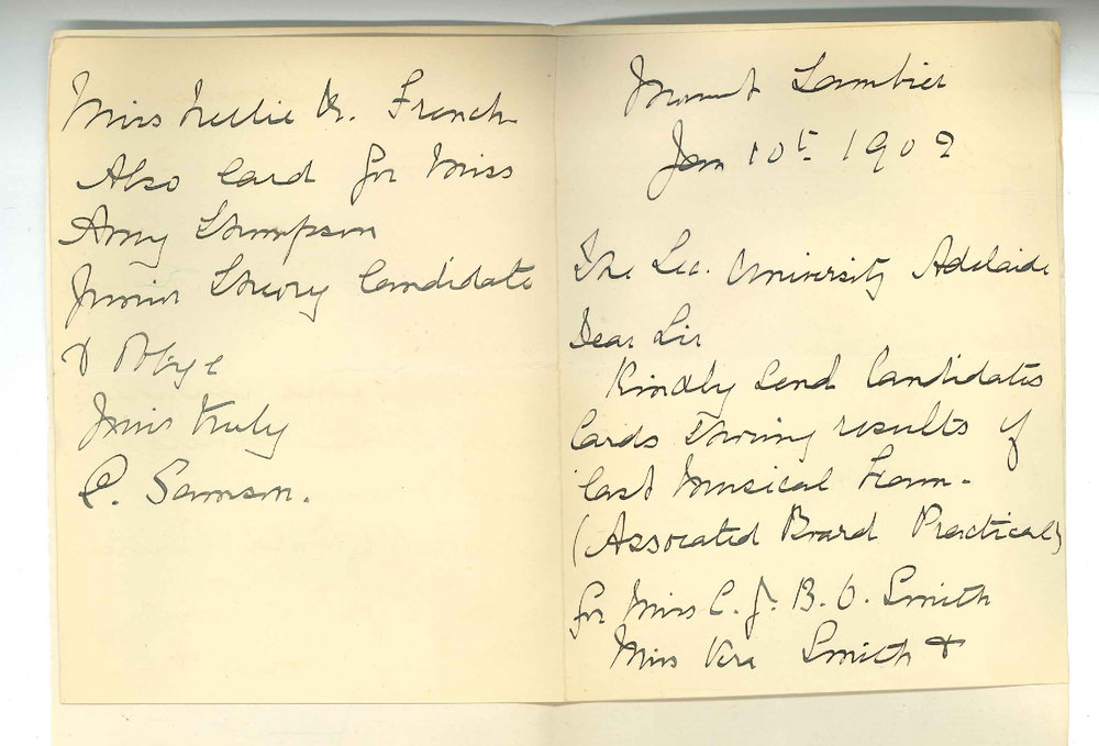 Mrs C Samson - Mount Gambier - Requesting Cards of Marks