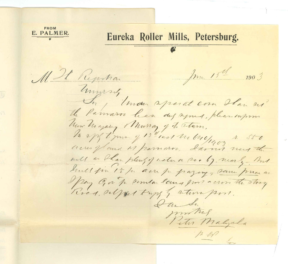 Peter Malycha - Petersburg - Offer for 550 Acres Hundred of Parnaroo