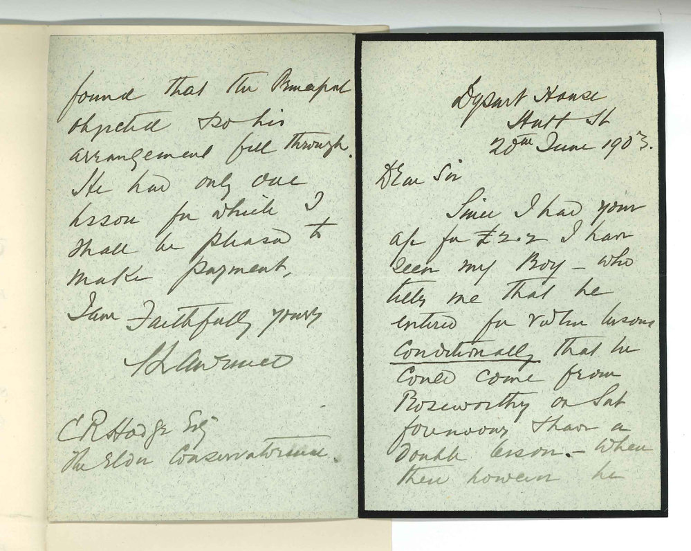Mr A Lawrence - Hutt Street - Discontinuing Lessons Conservatorium