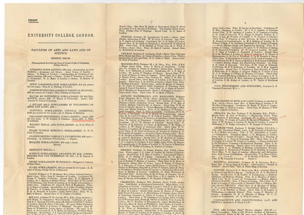 Lawrence Birks - University College - London - Report of Progress