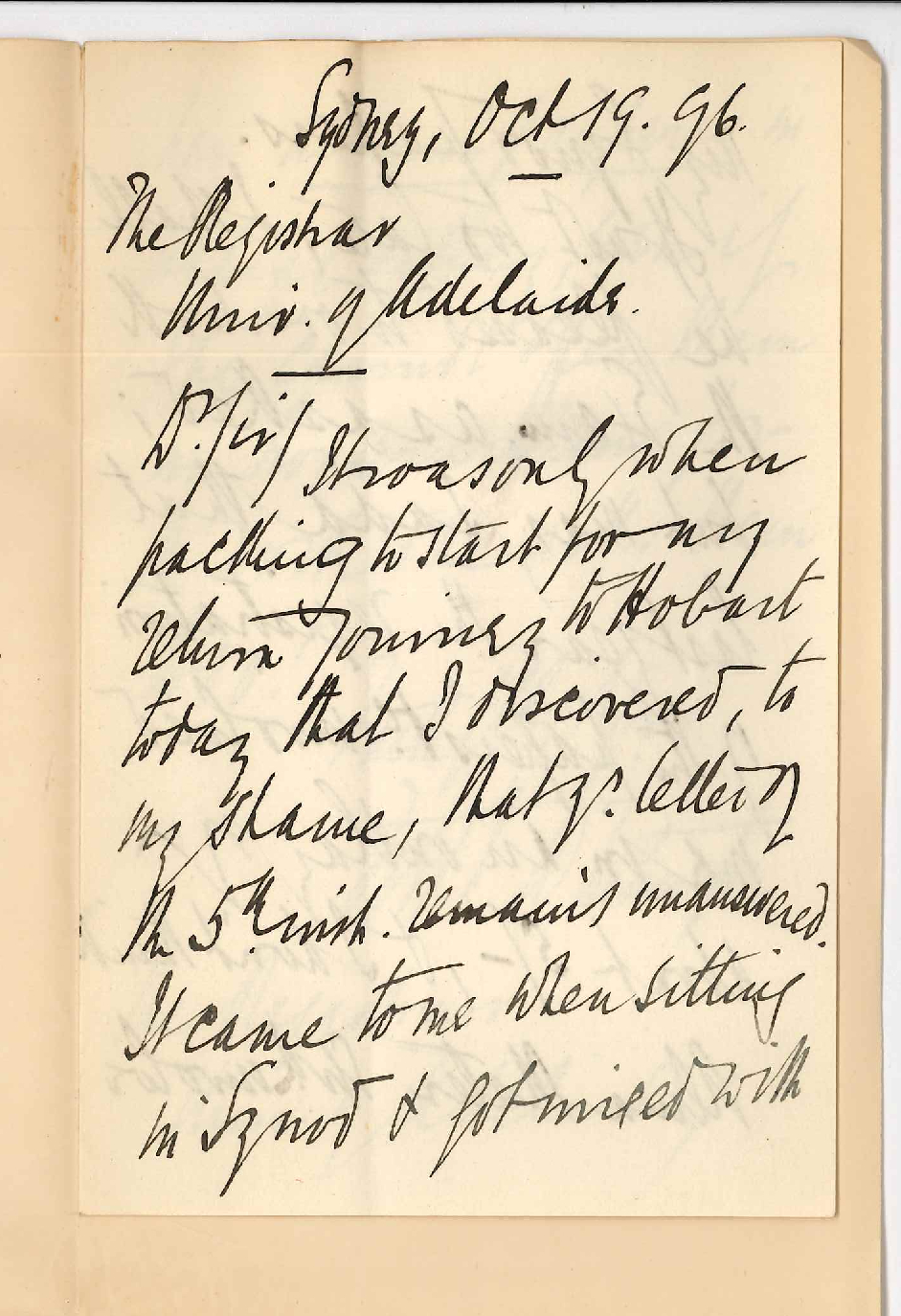 William Whittington - Ven Archdeacon - Sydney - Acting as Examiner Music Exams