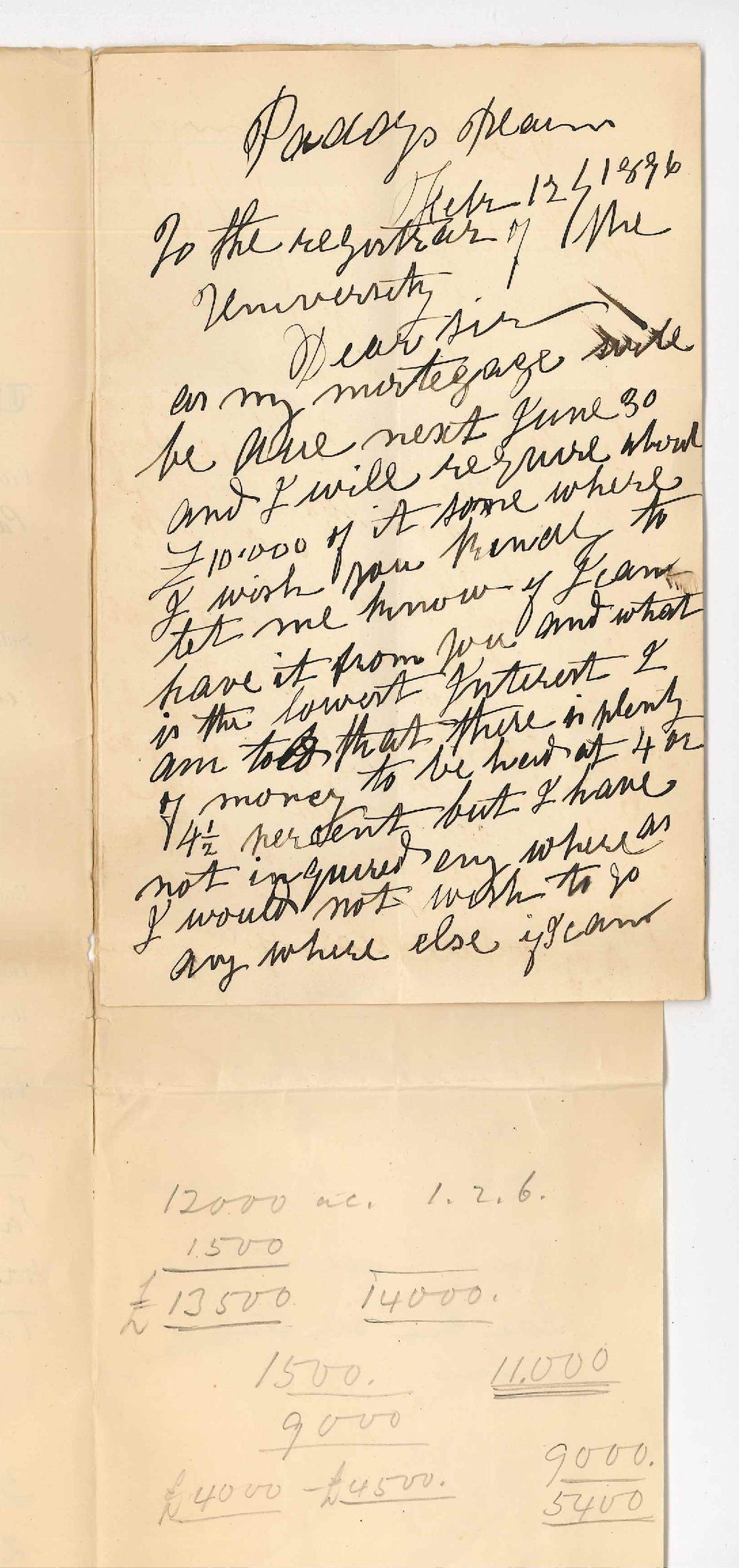 Thomas Scott - Paddys Plains near Truro - Re renewal of mortgage etc