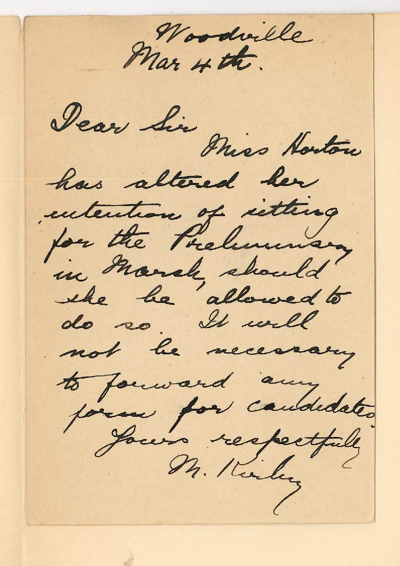 M Kirby - Re sending Preliminary form