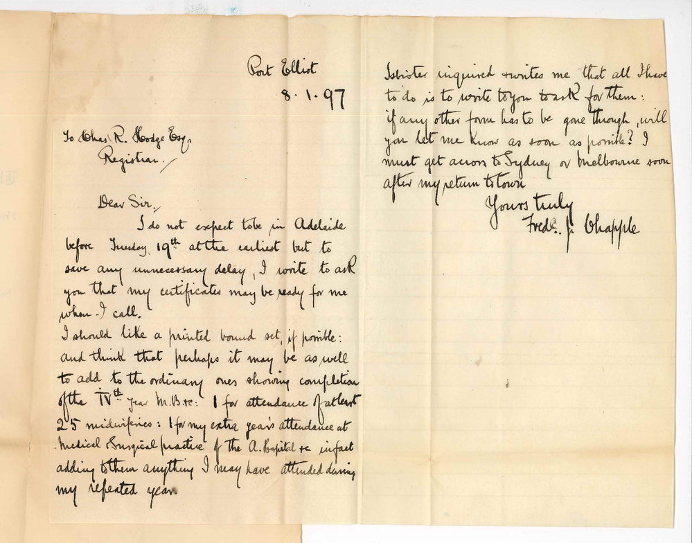 Frederic John Chapple - Requesting MB Certificates