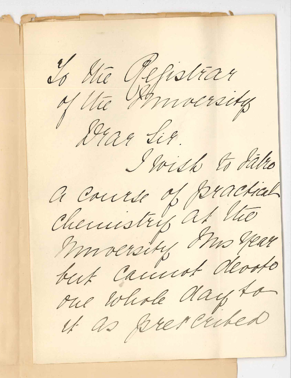 Mary Emma Patchell - Concerning Chemistry Class