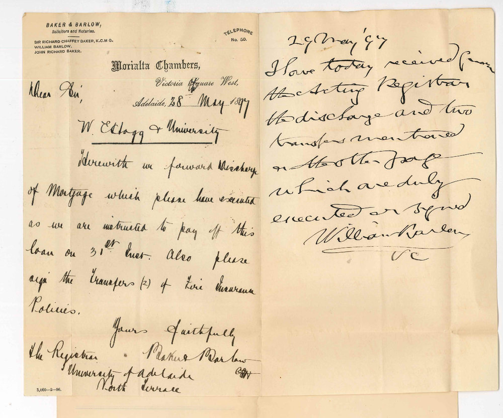 Baker and Barlow - Adelaide - Re W E Hogg - Mortgage on Sir John Barleycorn hotel