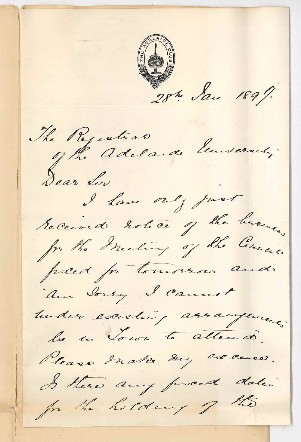 J Lancelot Stirling - Concerning Council Meetings