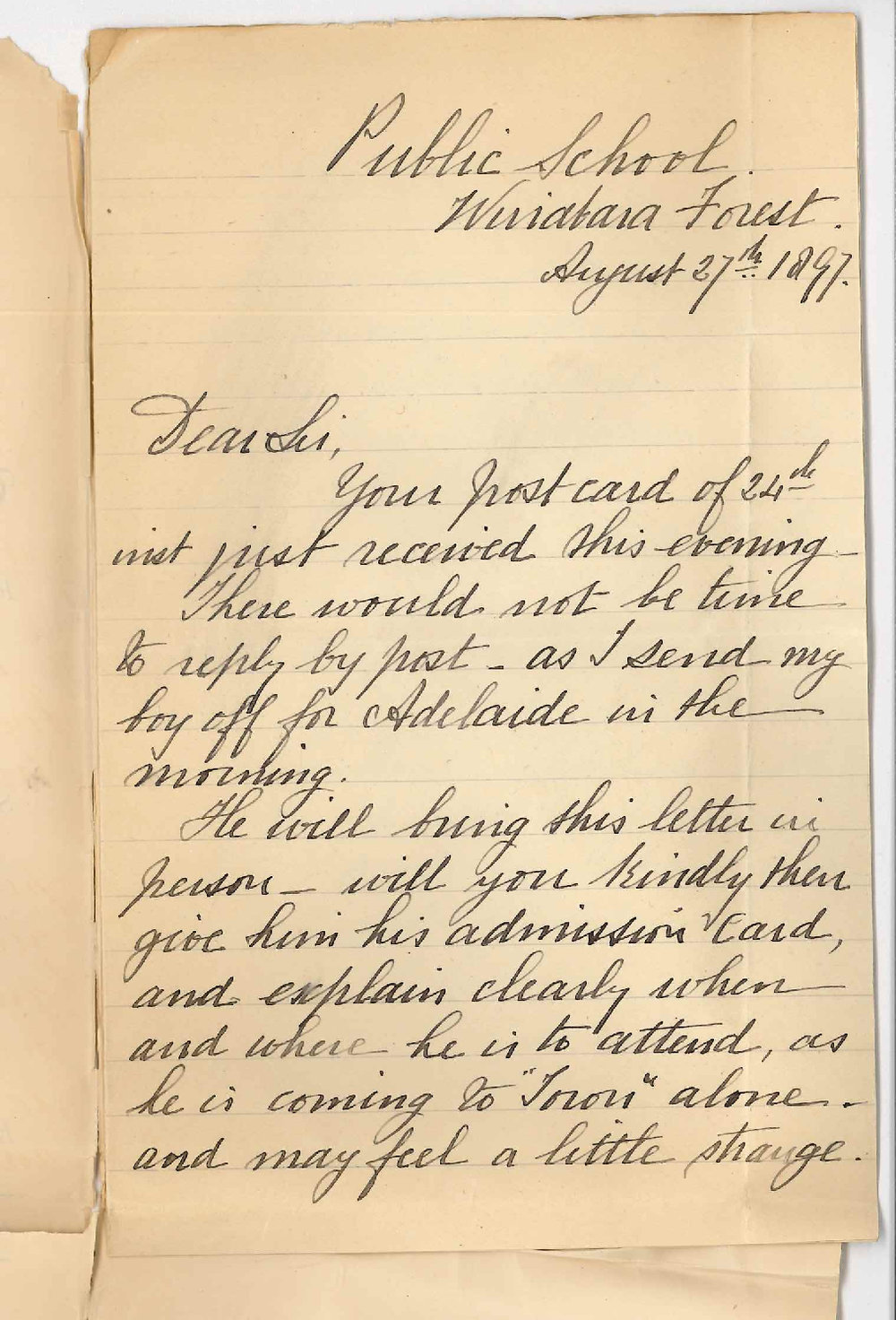 Thomas Symons Oborn - Wirrabara Forest - Re Preliminary Examination