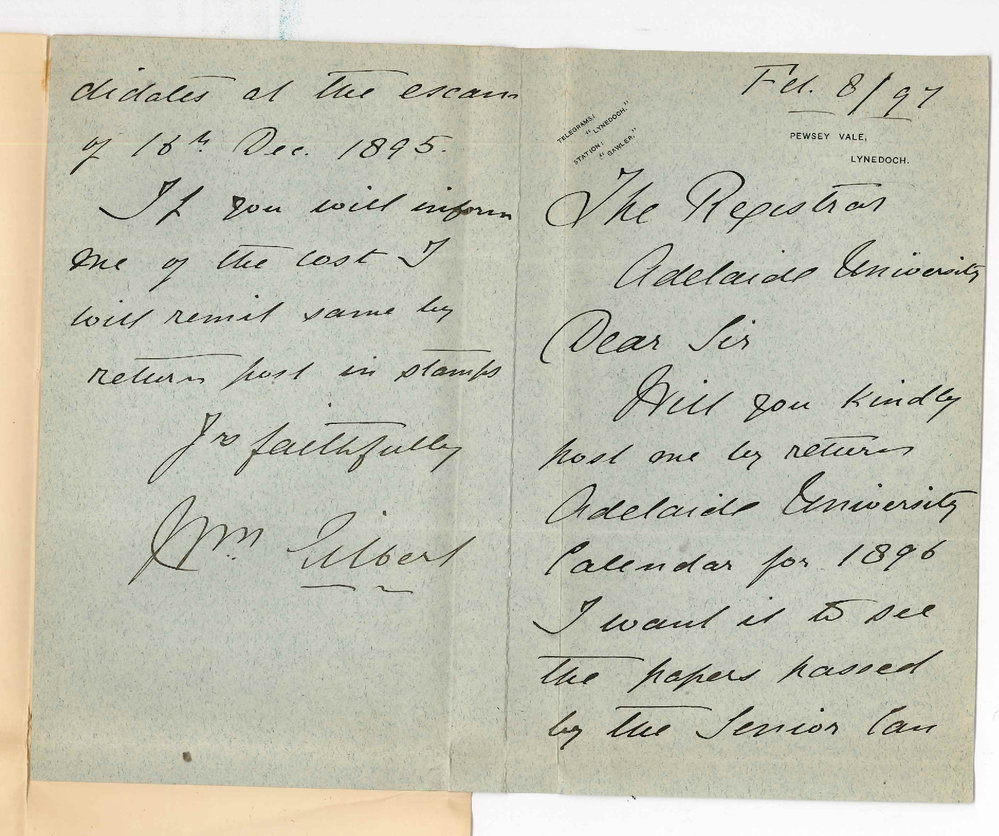 William Gilbert - Pewsey Vale Lynedoch - Asking for Senior Pamphlet