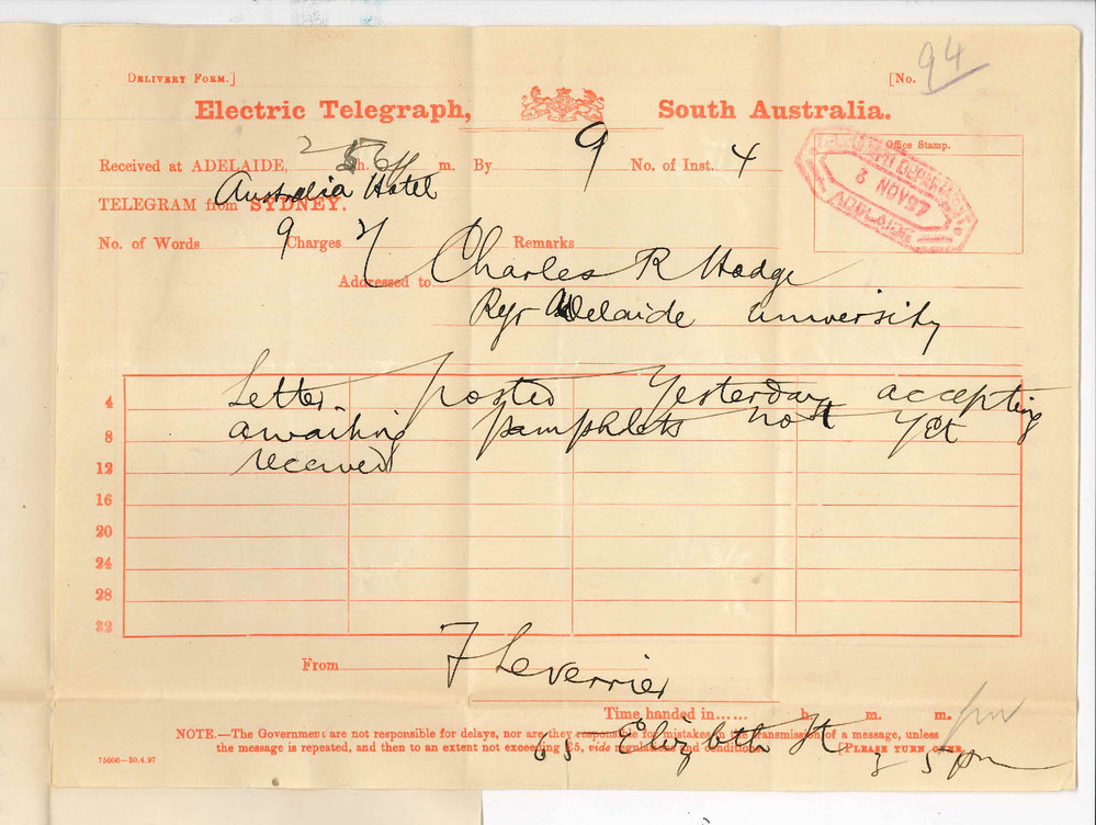 F Leverrier - Sydney Consenting to act as Examiner