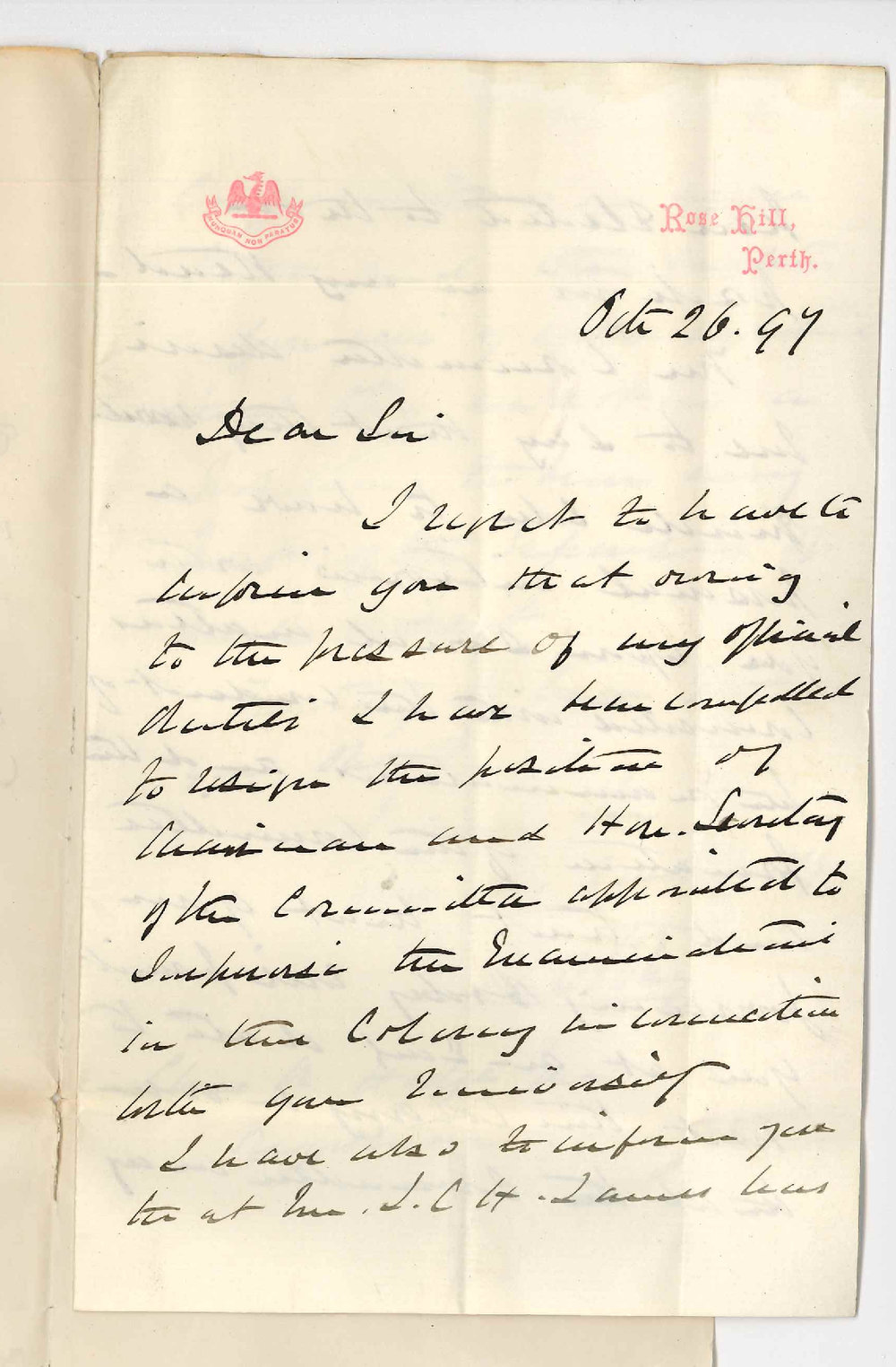 Judge Edward Albert Stone - Perth - Regarding Perth Examination Centre