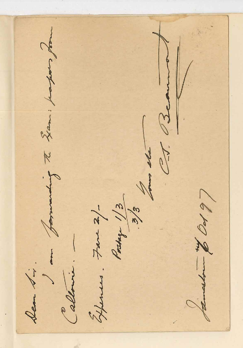 C J Beaumont - Jamestown - Expenses Clare Exam