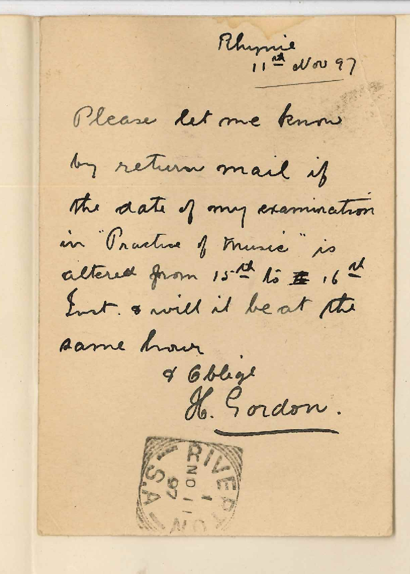 H Gordon - Rhynie - Asking if date Practice Exam altered