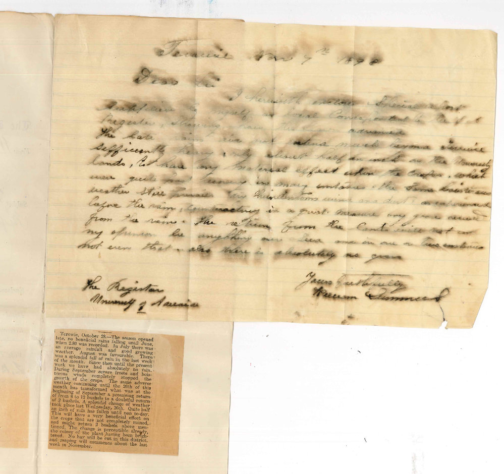 William Summers - Terowie - Property at Terowie Report