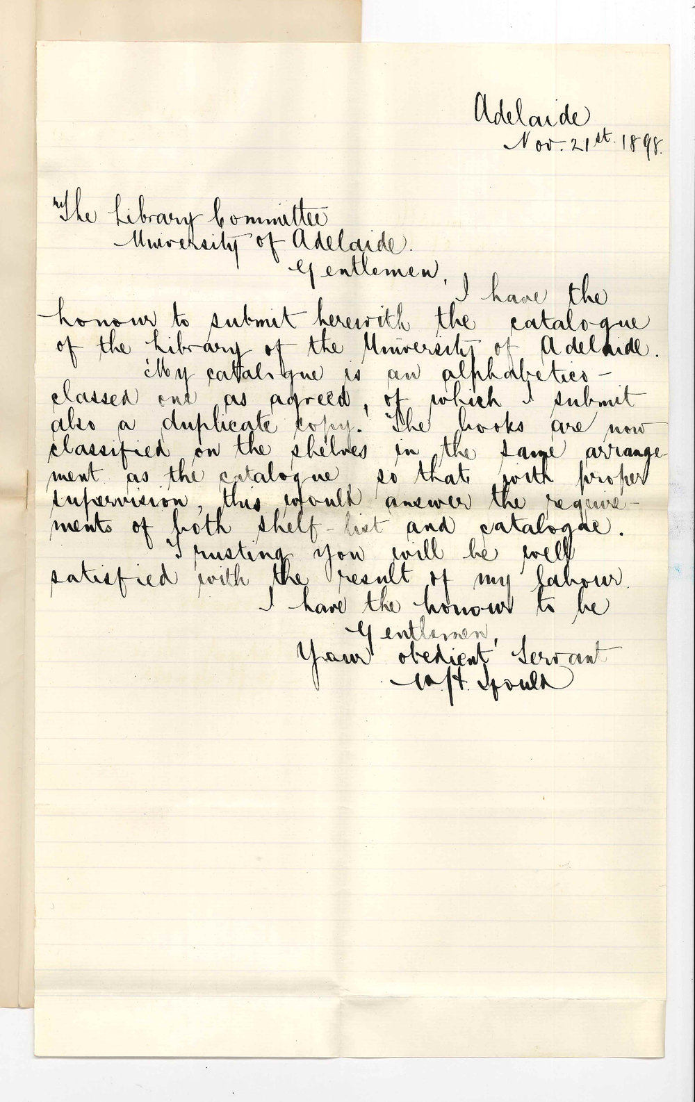 William Herbert Ifould - Adelaide - Catalogue of Library