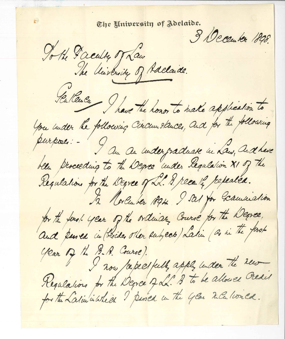 H N Barwell - University - LLB Regulations