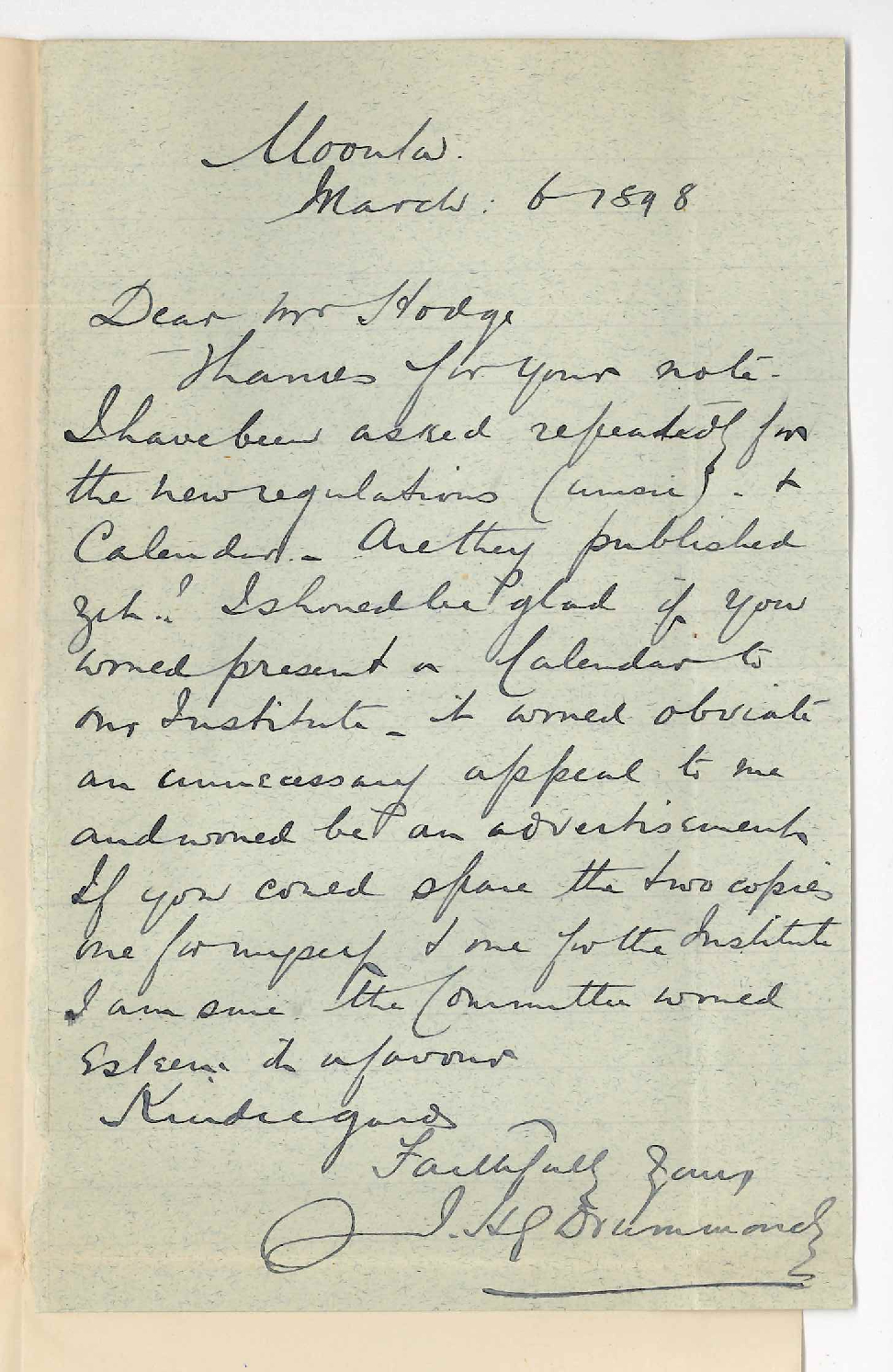 Dr J H G Drummond - Moonta - Pamphlets for sale