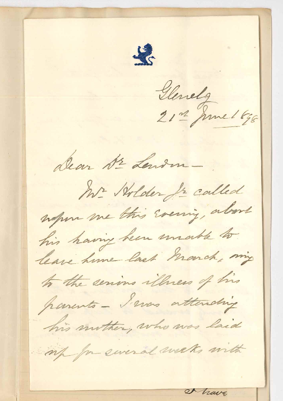 William Holder - Adelaide - Credit for MB lectures