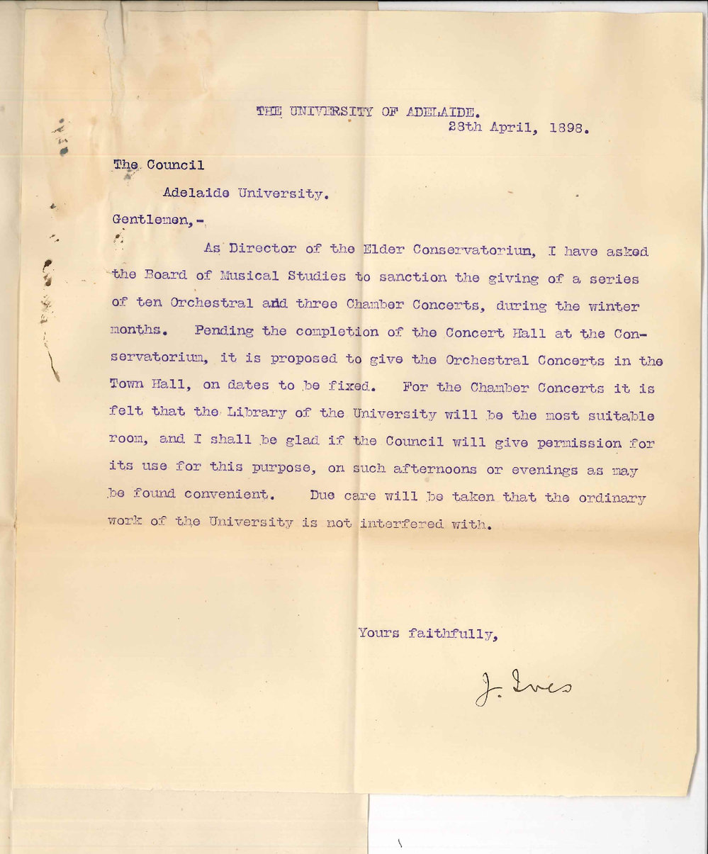 Professor Joshua Ives - University - Orchestra and Chamber Concerts