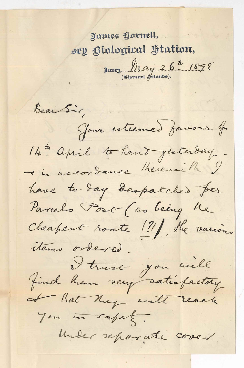 James Hornell - Jersey - Fertilization of Flowers