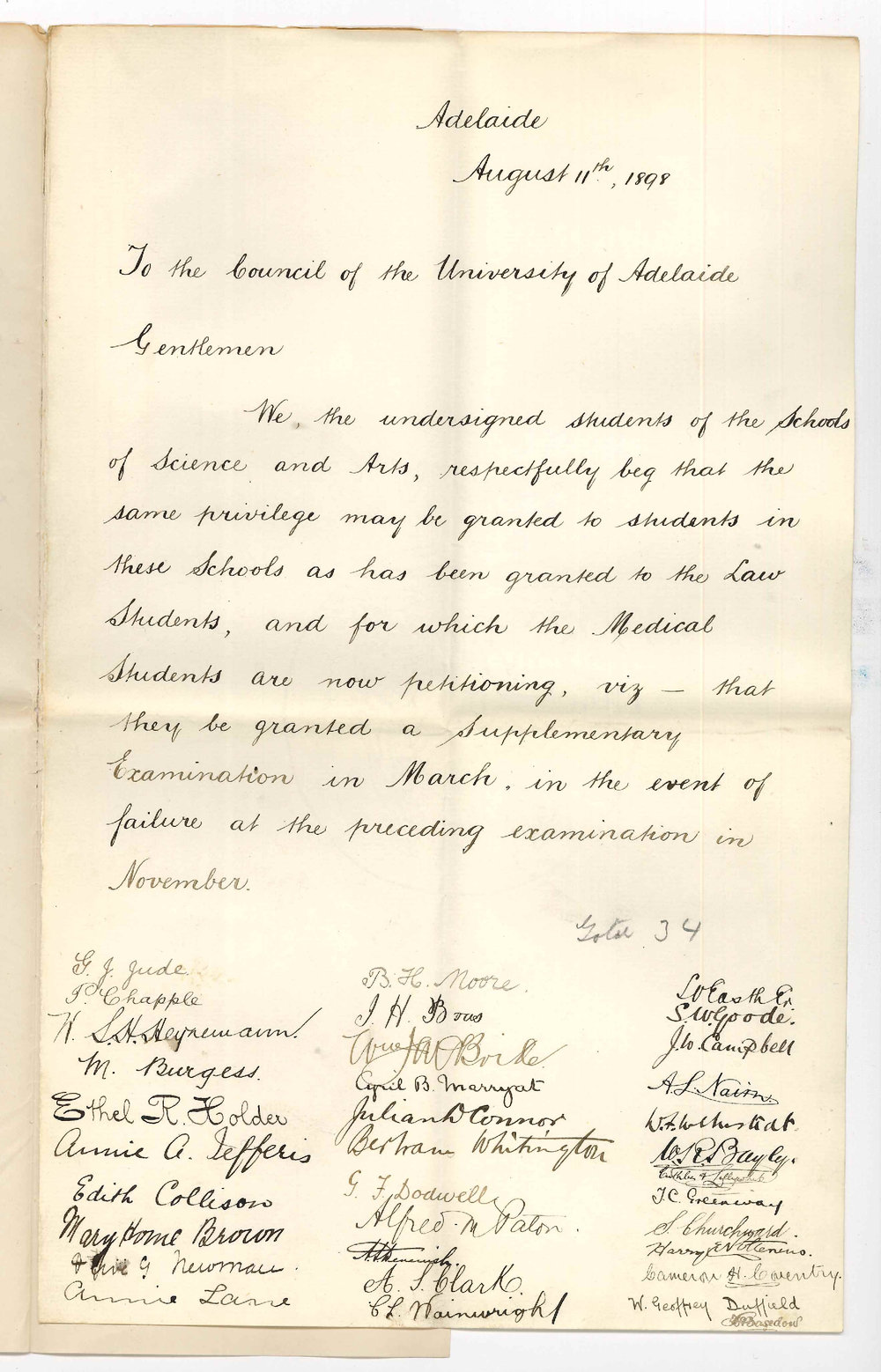 Arts and Science Students - Petition for Supplementary Exam in March