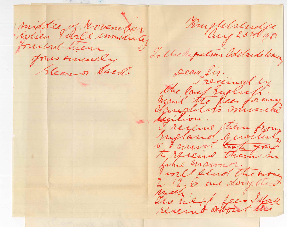 Mrs Eleanor Jacob - Knightbridge - Fees for daughters Musical Tuition