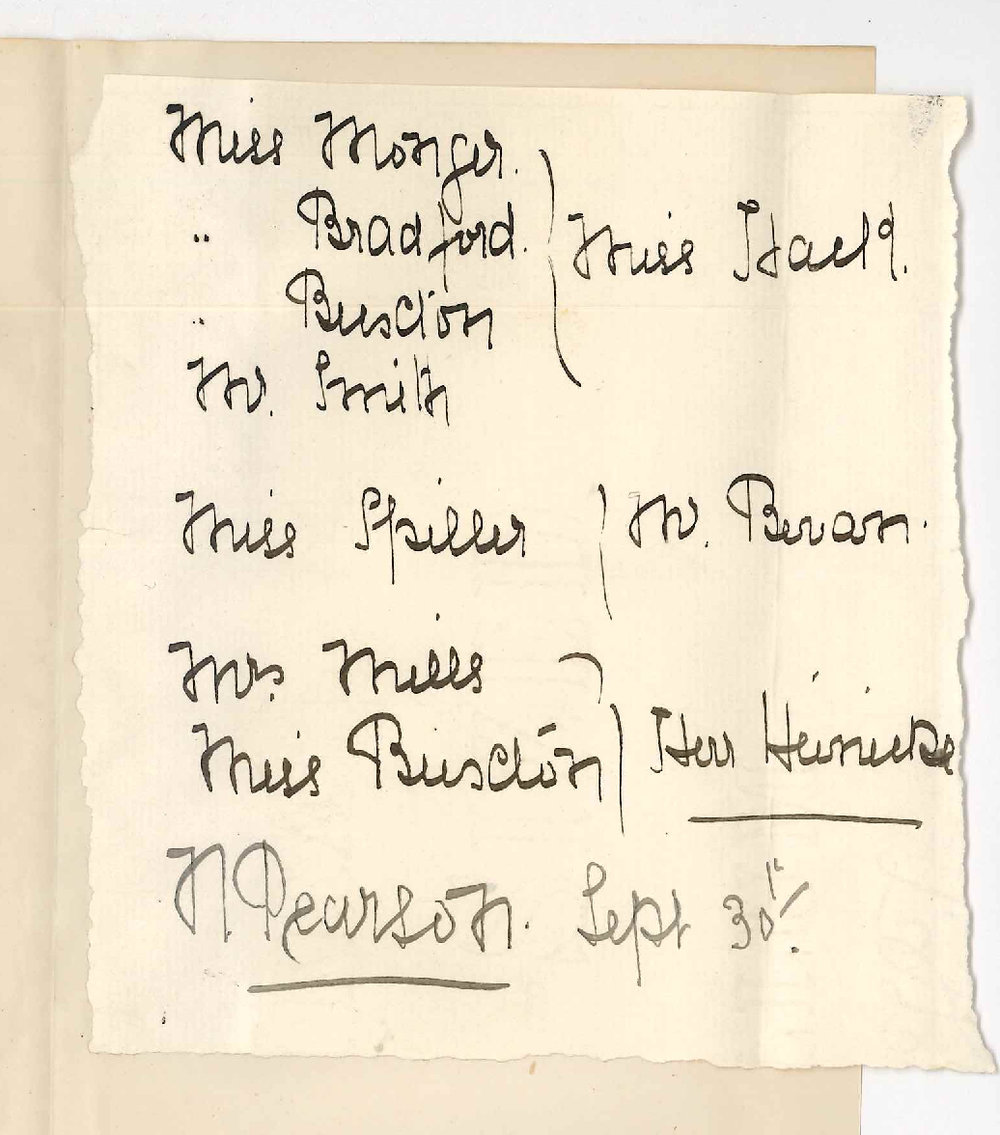 Miss N Pearson - Conservatorium - Discontinuance of Students