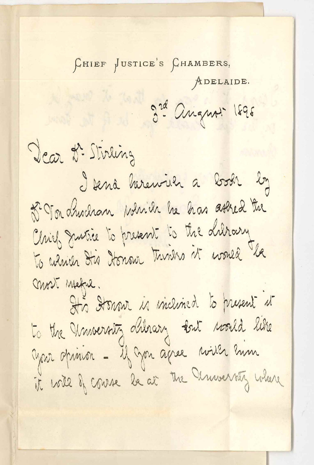 Harry B Taylor for The Chancellor - Presentation of Book by Dr Von Luschan