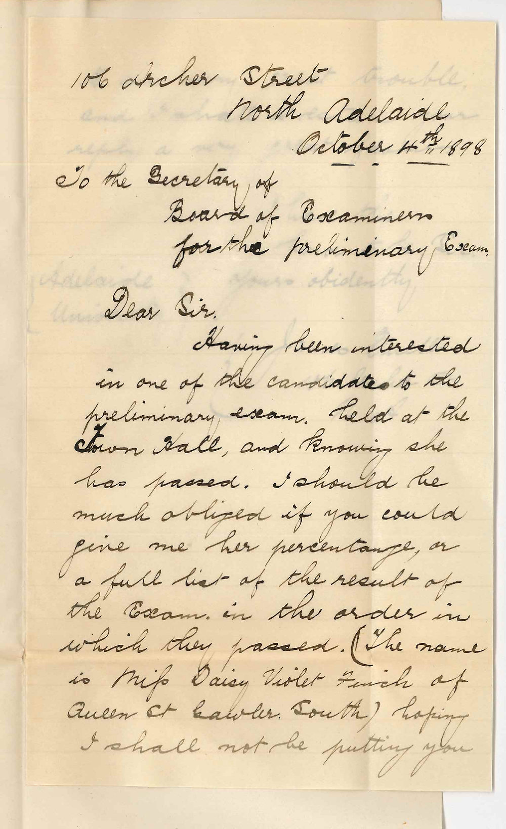 James Duell - North Adelaide - Preliminary Examination