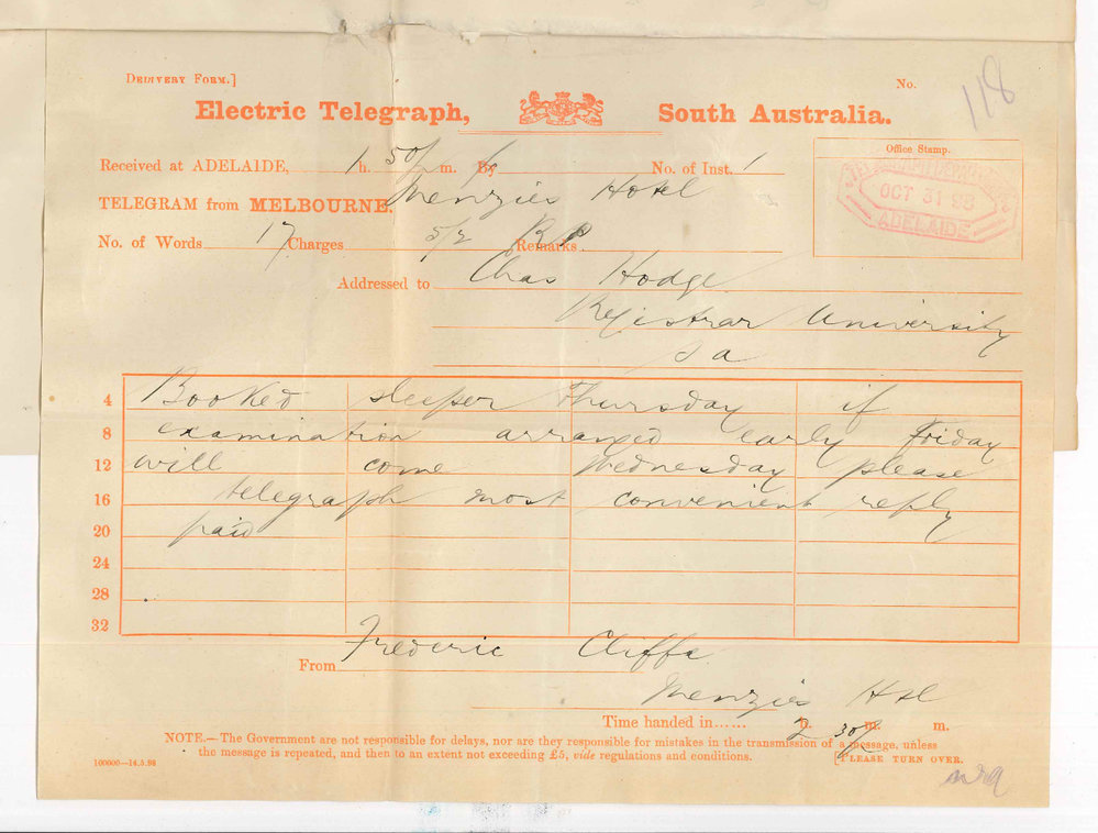 Frederic Cliffe - Melbourne - Examinations Practice of Music